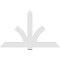 Ekena Millwork Redmond Architectural Grade PVC Gable Bracket, 72"W x 45"H x 2"D x 6"F, 15/12 Pitch GBP072X45X0206RED00 - alternate 5